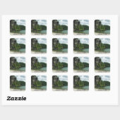 Schitterende Oceaan Adreswijziging Vierkante Sticker (Vel)