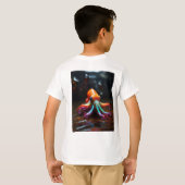 schitterende octopus t-shirt (Achterkant volledig)