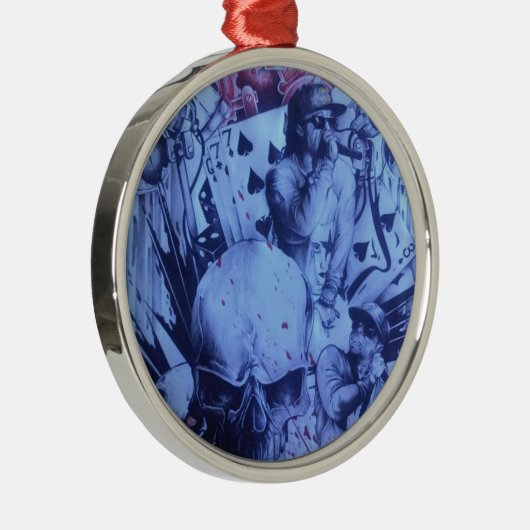 Schitterende online Skeezers artistiek product Metalen Ornament (Rechts)