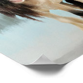 Schitterende ontkoppeling van paarden poster (Hoek)