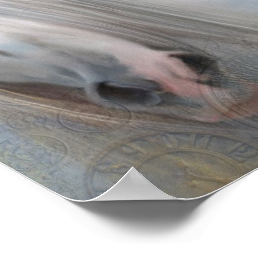 Schitterende ontkoppeling van paarden poster (Hoek)