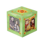 Schitterende Oranje Petunias Grandma Brag Box Kubus (Achter hoekig)