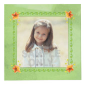 Schitterende Oranje Petunias Grandma Brag Box Kubus (Voorkant)