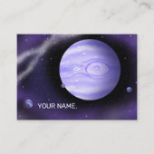 Schitterende paarse planeet. visitekaartje (Voorkant)