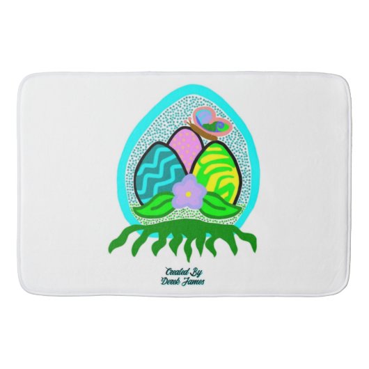 Schitterende paaseieren — grote bath Mat (Voorkant)