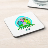 Schitterende paaseieren, hard plastic Onderzetter (Linkerzijde)