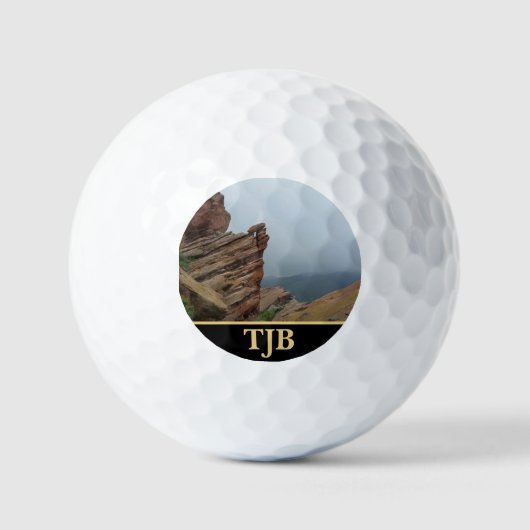Schitterende "Red Rocks" Golfballen (Voorkant)