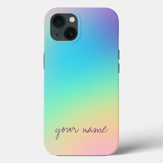 Schitterende  regenbooggradiënt Case-Mate iPhone case (Achterkant)