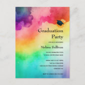 Schitterende regenboogkleuren Abstract ontwerp Briefkaart (Voorkant)