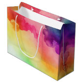 Schitterende regenboogkleuren Abstract ontwerp Groot Cadeauzakje (Voorkant Gekanteld)