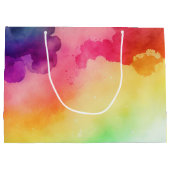 Schitterende regenboogkleuren Abstract ontwerp Groot Cadeauzakje (Achterkant)