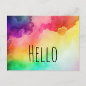 Schitterende regenboogkleuren Abstract ontwerp Hal Briefkaart (Voorkant)