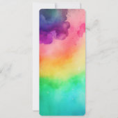 Schitterende regenboogkleuren Abstract ontwerp Kaart (Achterkant)