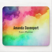 Schitterende regenboogkleuren Abstract ontwerp Muismat (Voorkant)