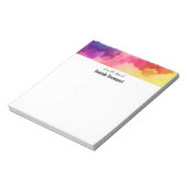 Schitterende regenboogkleuren Abstract ontwerp Notitieblok (Linkerzijde)