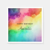 Schitterende regenboogkleuren Abstract ontwerp - P Servet (Voorkant)