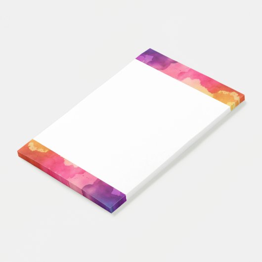 Schitterende regenboogkleuren Abstract ontwerp Post-it® Notes (Schuin)