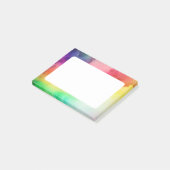 Schitterende regenboogkleuren Abstract ontwerp Post-it® Notes (Schuin)