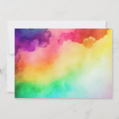 Schitterende regenboogkleuren Abstract ontwerp Save The Date (Achterkant)