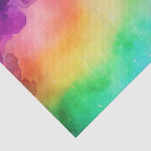 Schitterende regenboogkleuren Abstract ontwerp Tissuepapier (Detail)