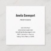 Schitterende regenboogkleuren Abstract ontwerp Vierkante Visitekaartje (Achterkant)