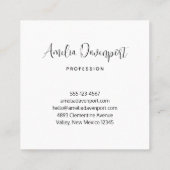 Schitterende regenboogkleuren Abstract ontwerp Vierkante Visitekaartje (Achterkant)