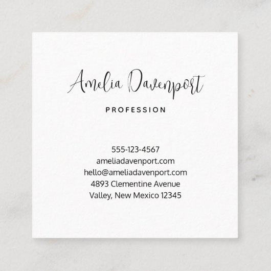 Schitterende regenboogkleuren Abstract ontwerp Vierkante Visitekaartje (Achterkant)