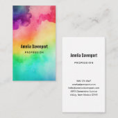 Schitterende regenboogkleuren Abstract ontwerp Visitekaartje (Voorkant / Achterkant)