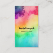Schitterende regenboogkleuren Abstract ontwerp Visitekaartje (Voorkant)