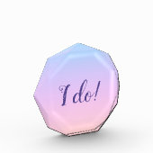 Schitterende regenboogzegening "I do" Acryl Fotoblokken (Links)