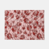 Schitterende Rood- en Roze Abstract Design Mat (Voorkant)
