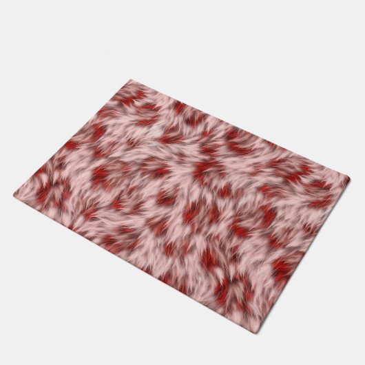 Schitterende Rood- en Roze Abstract Design Mat (Schuin)