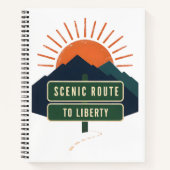 Schitterende Route Naar Liberty Notitieboek (Voorkant)