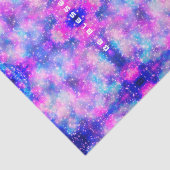 Schitterende roze blauwe stijfstofpatroon verfstij tissuepapier (Detail)