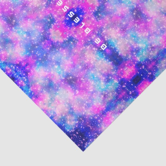 Schitterende roze blauwe stijfstofpatroon verfstij tissuepapier (Detail)