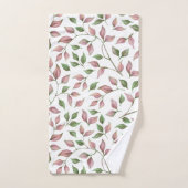 Schitterende roze en groene sleeplijnen bad handdoek (Handdoek)