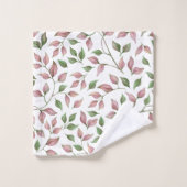 Schitterende roze en groene sleeplijnen bad handdoek (Wasdoekje)