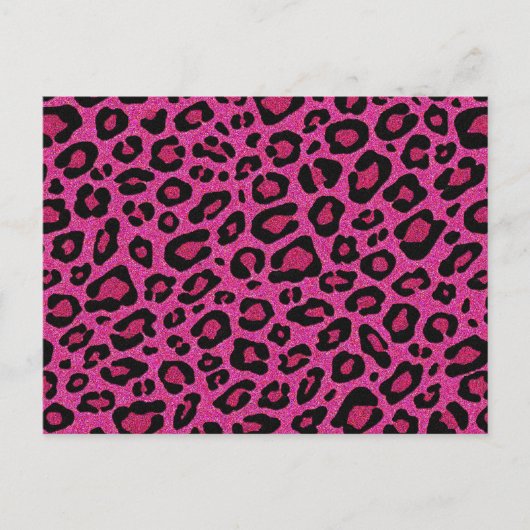 Schitterende, roze, roze huidglitter briefkaart (Voorkant)