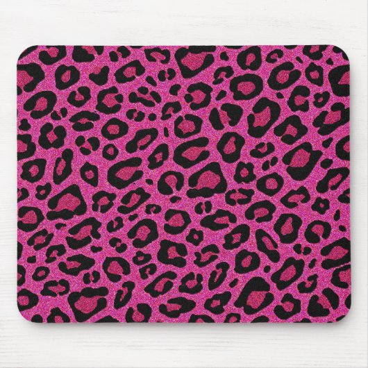 Schitterende, roze, roze huidglitter muismat (Voorkant)