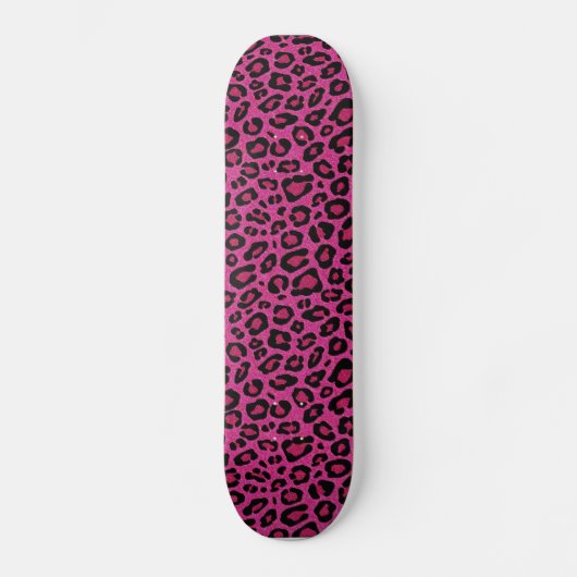 Schitterende, roze, roze huidglitter skateboard (Voorkant)