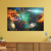 Schitterende ruimtebesparende ruimtestraling van r canvas afdruk (Insitu (Woonkamer))