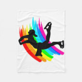 SCHITTERENDE SCHAATSER FLEECE DEKEN (Voorkant)