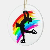 SCHITTERENDE SCHAATSER KERAMISCH ORNAMENT (Links)