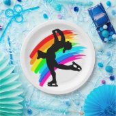 SCHITTERENDE SCHAATSER PAPIEREN BORDJE (Feest)