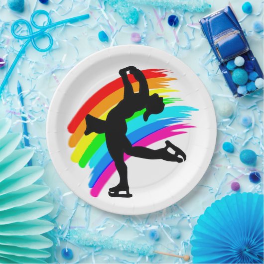 SCHITTERENDE SCHAATSER PAPIEREN BORDJE (Feest)