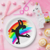 SCHITTERENDE SCHAATSER PAPIEREN BORDJE (Feest)