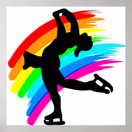 SCHITTERENDE SCHAATSER POSTER (Voorkant)