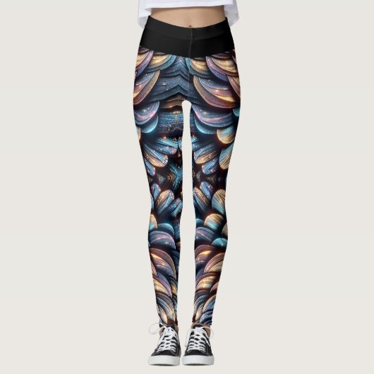 Schitterende Schubben Leggings (Voorkant)