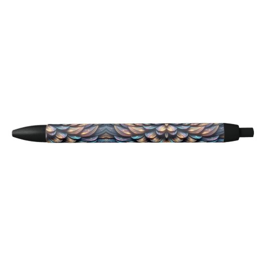 Schitterende Schubben Zwarte Inkt Pen (Voorkant)