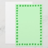 Schitterende Shamrocks getrimd in Gold Stationery Briefpapier (Voorkant / Achterkant)